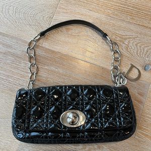 DIOR Patent Leather Small Shoulder Bag